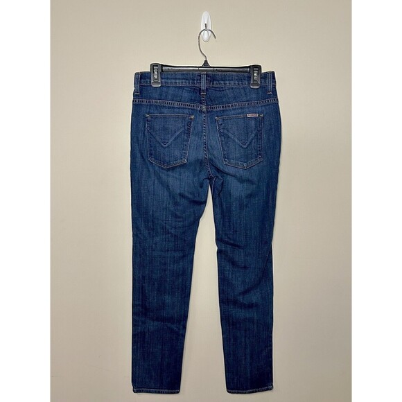 Hudson Jeans Leigh Boyfriend Pant Dark Wash Studded Size 26 EUC!! - Picture 3 of 8